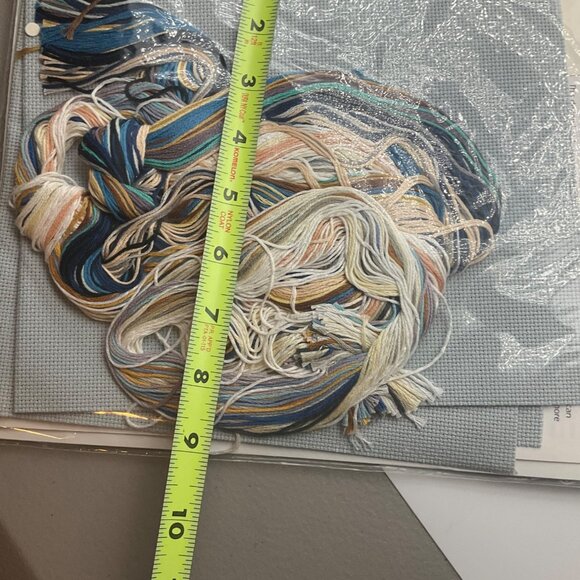 VTG 90'Dimensions Counted Cross Stitch Kit Clipper Ship Voyage 16"x18" Nautical - Picture 7 of 8